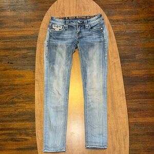 rock revival vivian cuffed skinny jeans